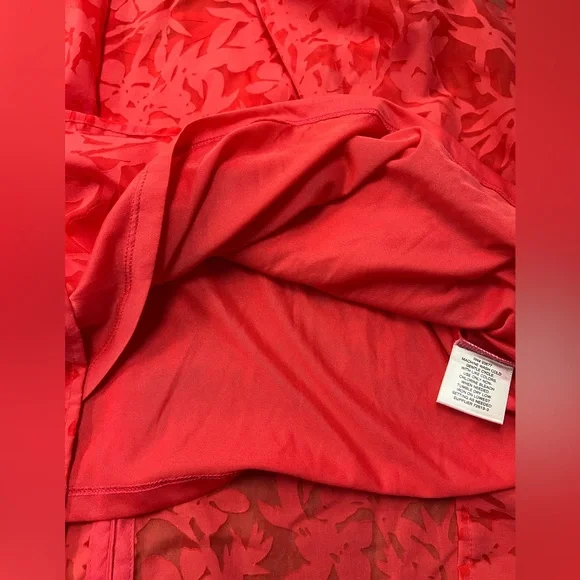 Liz Claiborne Red Floral Women's Top Sz XL - Picture 7 of 7